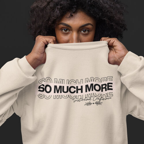 So Much More  - Unisex Sponge Fleece Drop Shoulder Crewneck Sweatshirt Thumbnail